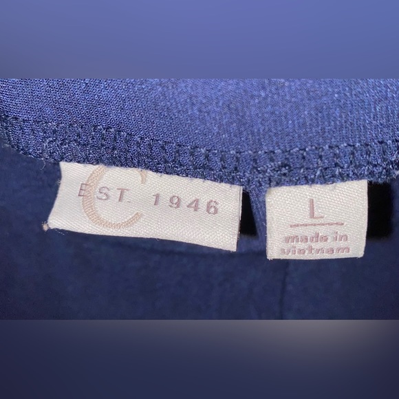 C Established 1946 wide leg pants - size Large - Black, white, orange - Picture 3 of 7